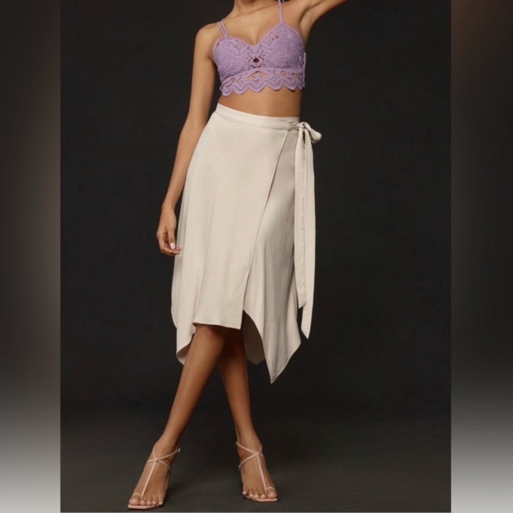 NWT ANTHROPOLOGIE Viviette Lace Bralette Top in Purple SMALL - Picture 4 of 4